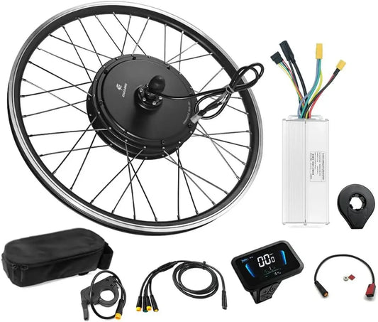 Kit de Conversion Vélo Électrique ESOULBIKE 48V 1500W - Roue Arrière pour Vélos 26' à 29' avec Écran LCD et Contrôleur