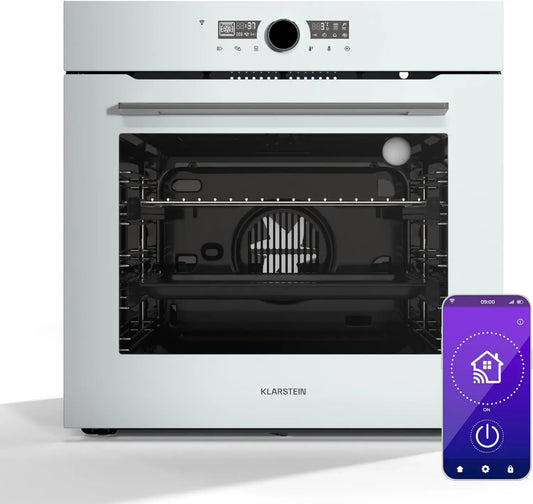 Four Encastrable Intelligent Klarstein 73L - 11 Modes, WiFi, Triple Vitrage, Énergie A+, Chaleur Tournante, Contrôle via App