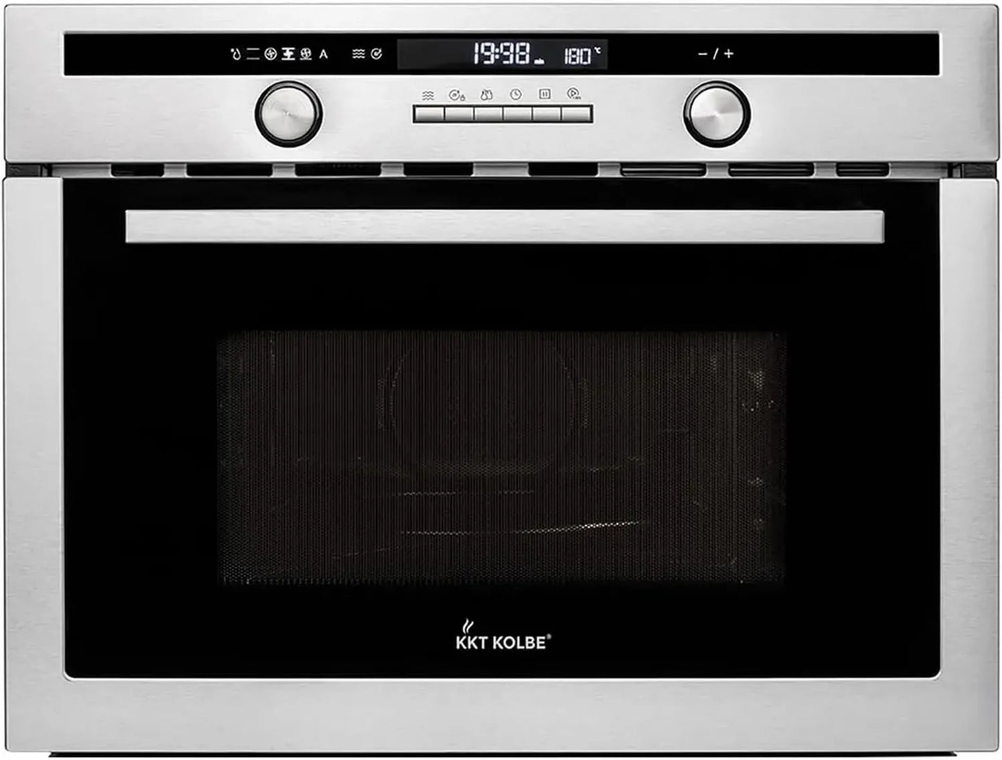 Four micro-ondes encastrable 60 cm 44L 3350W avec fonction pizza, grill et chaleur tournante